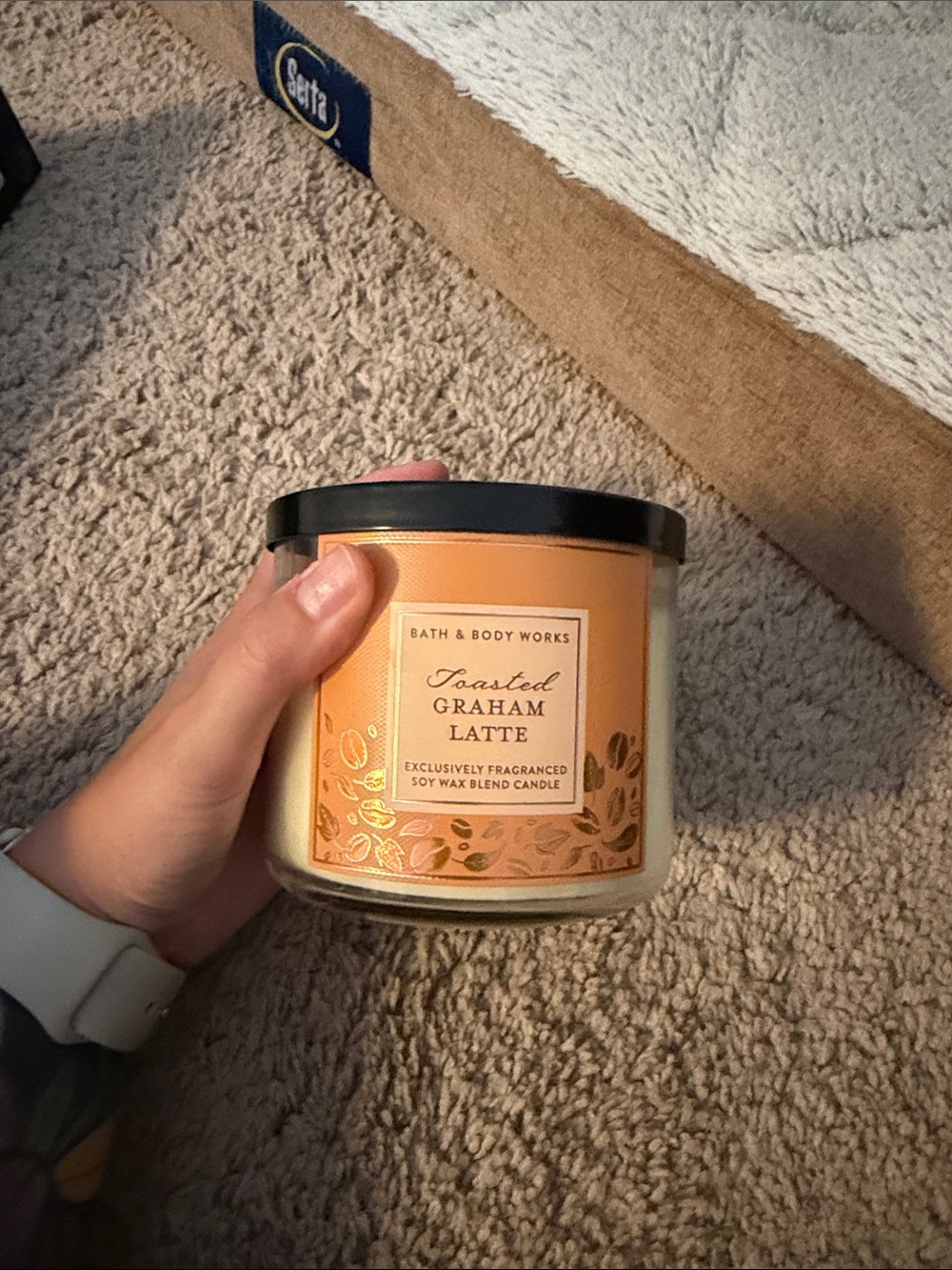 Bath & Body Works Toasted Graham Latte 3-Wick Candle — Fall 26 Online Exclusive